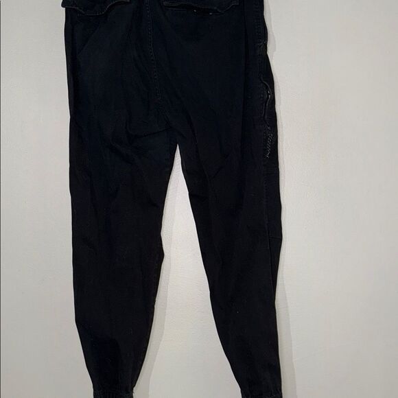 Black Jogger Pants with Tapered Fit - Picture 8 of 10